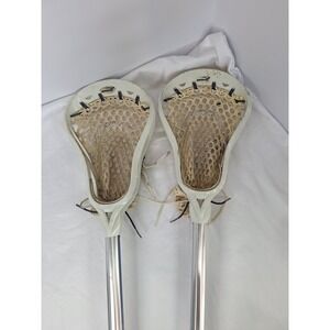 Brine Lacrosse Sticks Pair 6000 Series Aluminum Alloy Shaft Blue Silver Set of 2